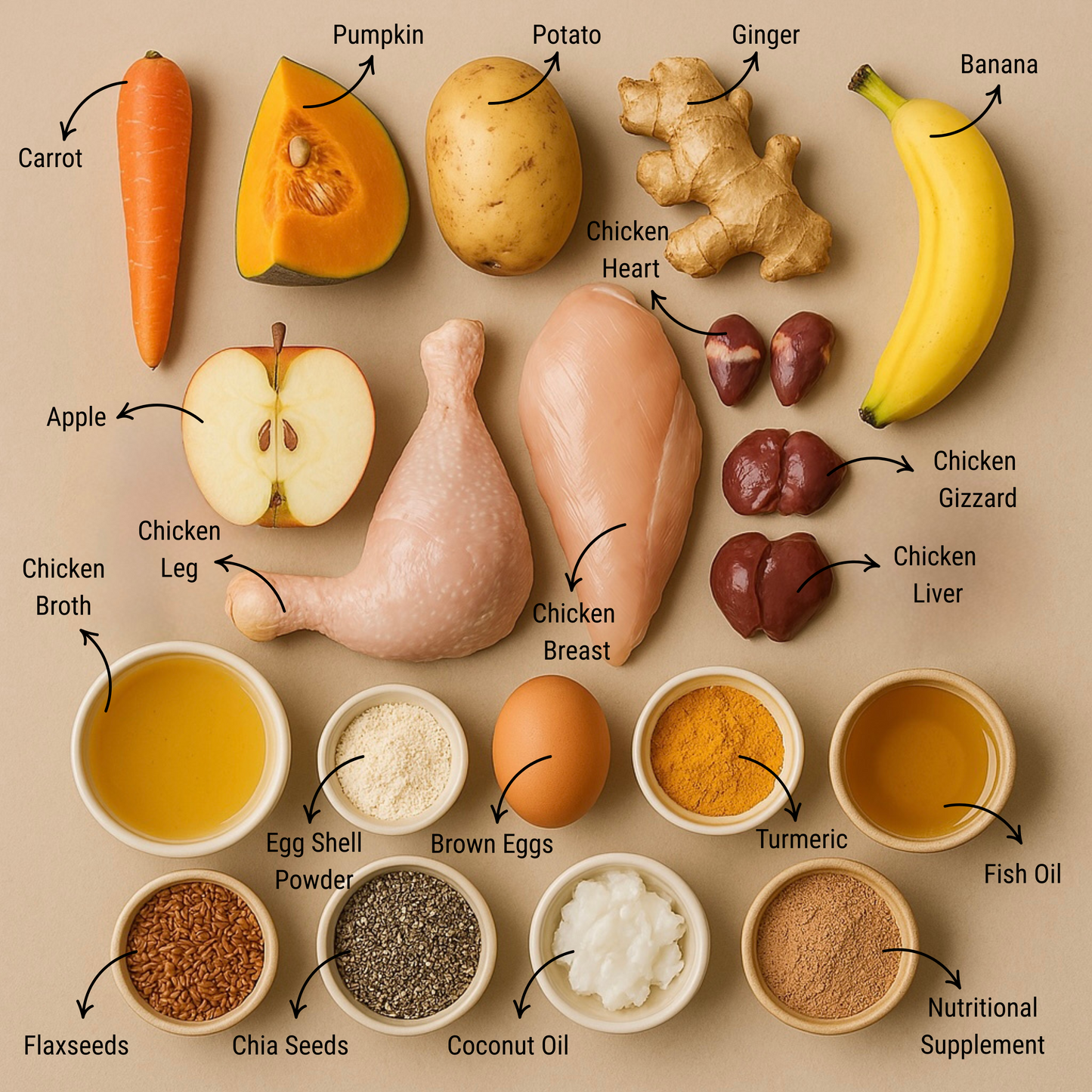 Chicken, Eggs, & Vegetables (Grain-Free)